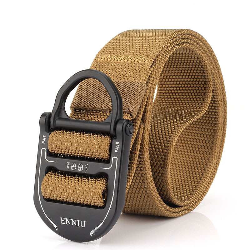 ENNIU zinc alloy nylon outdoor belt men's canvas belt youth student leisure sports manufacturers wholesale