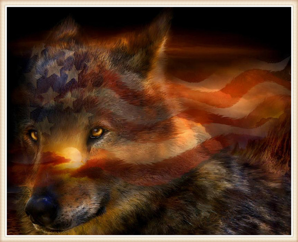 DW1378 狼-旗 20x25.jpg