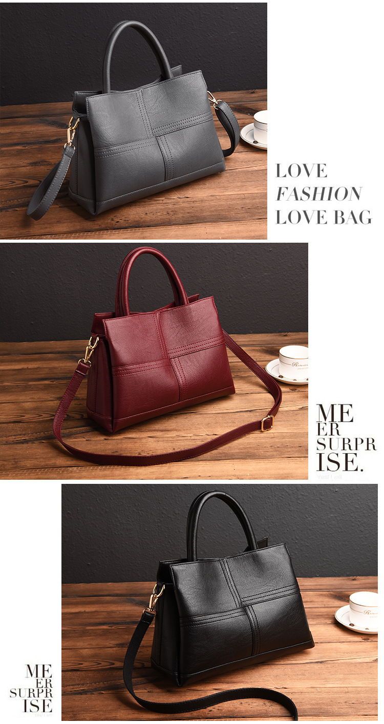 Elegant Women's Commuter Handbag Large Capacity Shoulder Bag_voghion.com