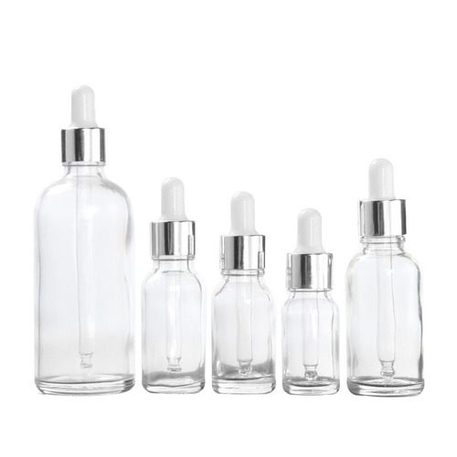 5-100ml brown glass essential oil bottle cosmetic sample plastic tip essence dropper bottle
