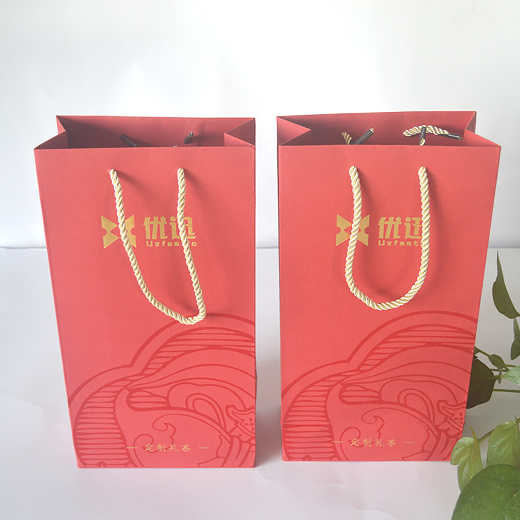 茶叶包装手提袋子 茶叶包装盒定做 礼品通用纸袋 厂家批发设计