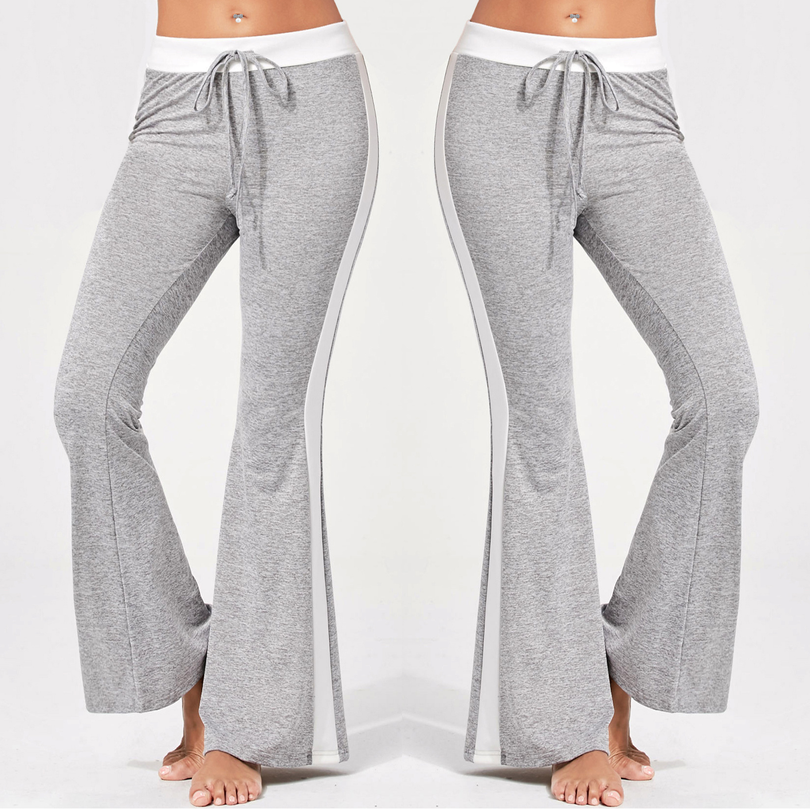 Casual Wide Leg Pants Loose Fit Drawstring Street Style Yoga and Everyday Wear Wholesale Available