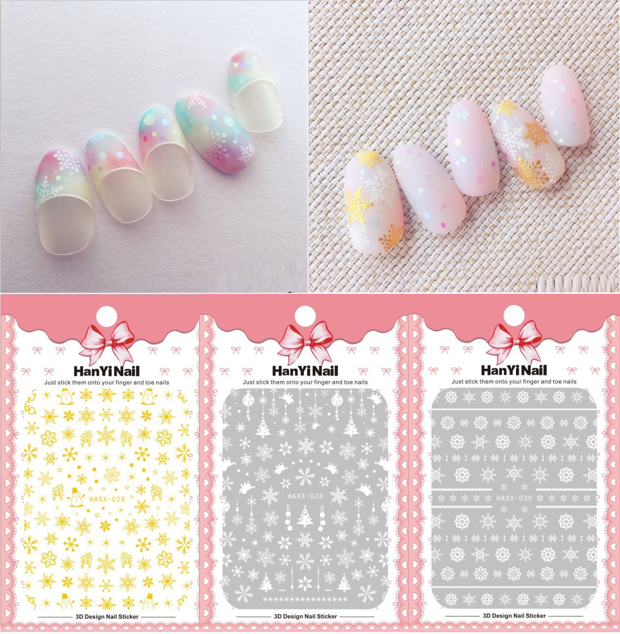 Christmas nail stickers for elderly for nails