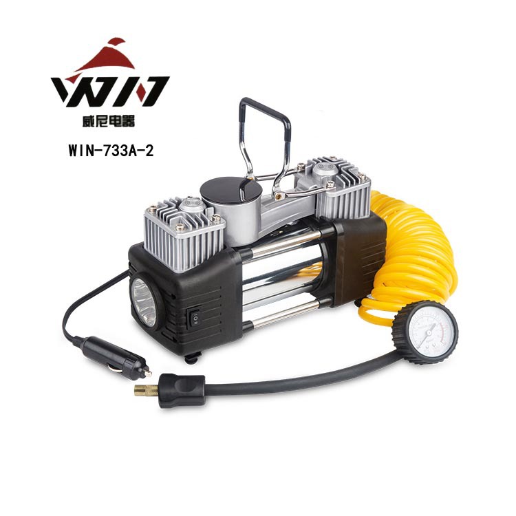 12V车载充气泵电动充气泵户外充气泵汽车胎压计数显胎压计打气筒