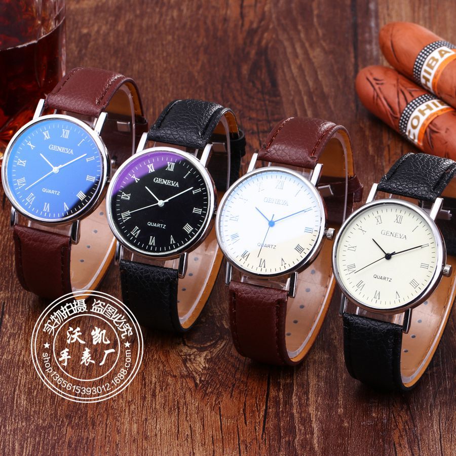 The New Blue Watch Neutral Ladies Watch Fashion Men's Watch Straps Quartz Watch Gift Watch Manufacturers Supply