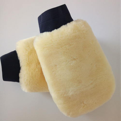 Sheepskin Double-Sided Sheep Fur Wiping Car Gloves Bear Paw Gloves Car Wash Brush Waxing Supplies Included