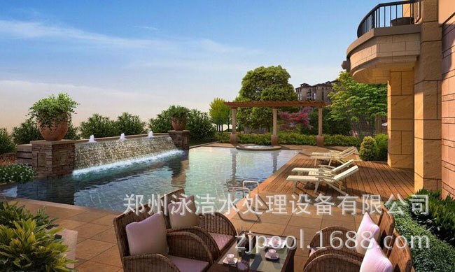 辽宁大连别墅泳池设计 游泳池循环水设备
