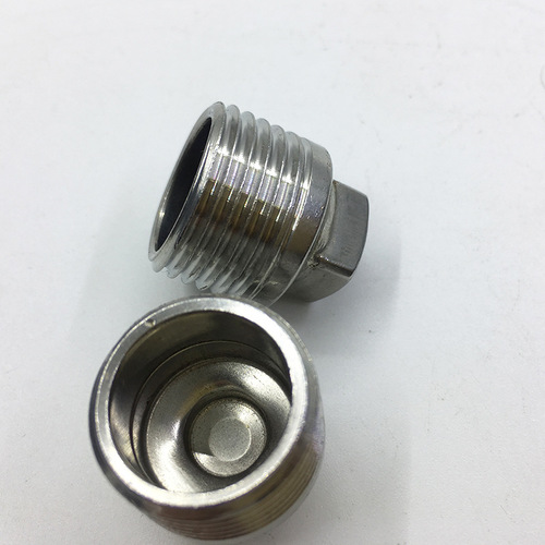 Factory wholesale 4mm stainless steel thickened external thread plug / pipe plug / thread plug DN15 G1/2 external thread plug