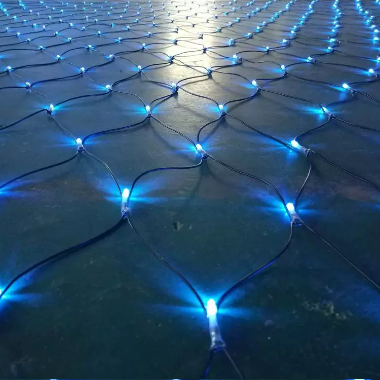 led圣诞装饰渔网灯节日装饰户外防雨街道亮化景观装饰彩灯