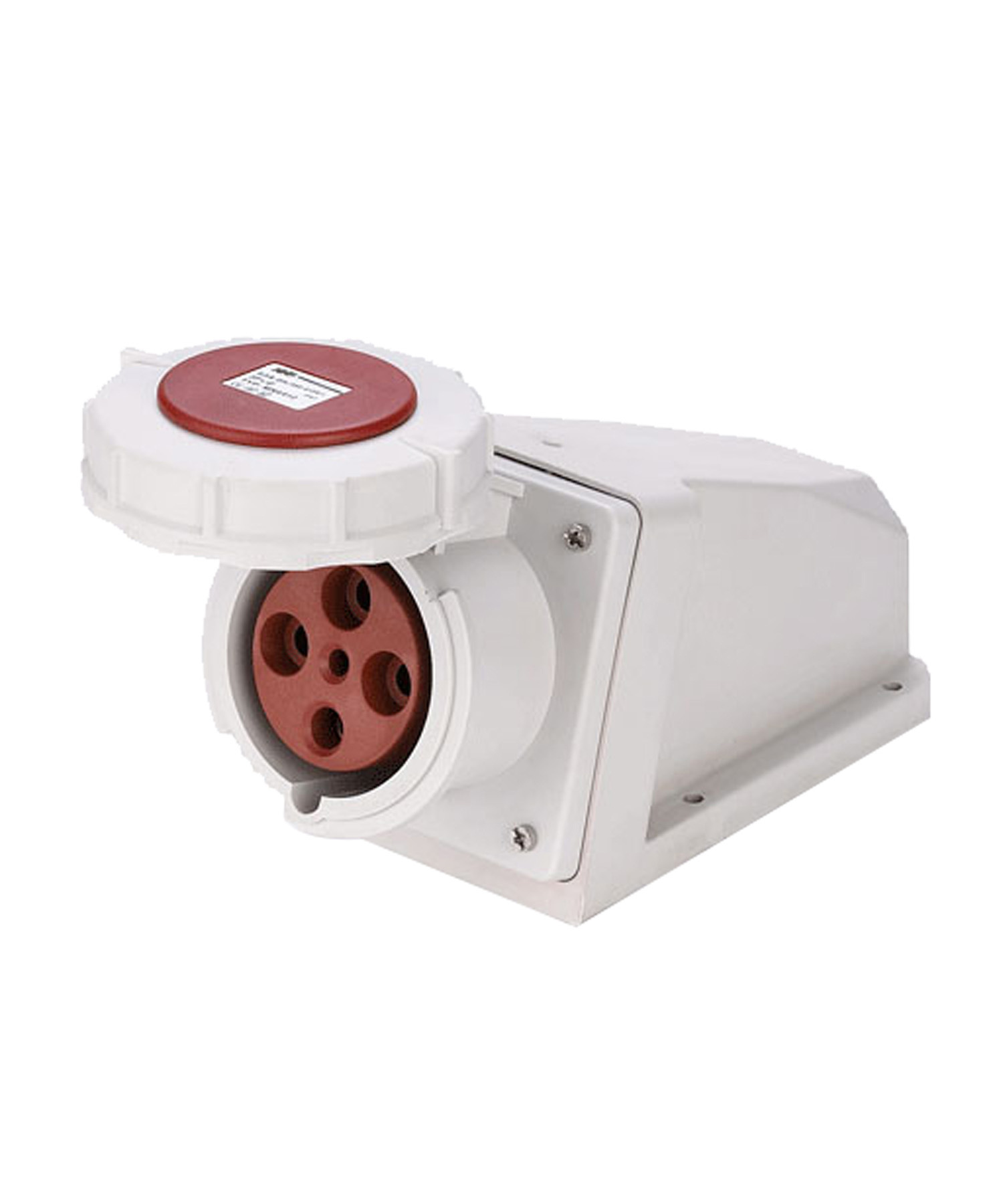 工业插座6412 防水防尘插座 IP67 63A4P 明装插座 380V壁挂式插座