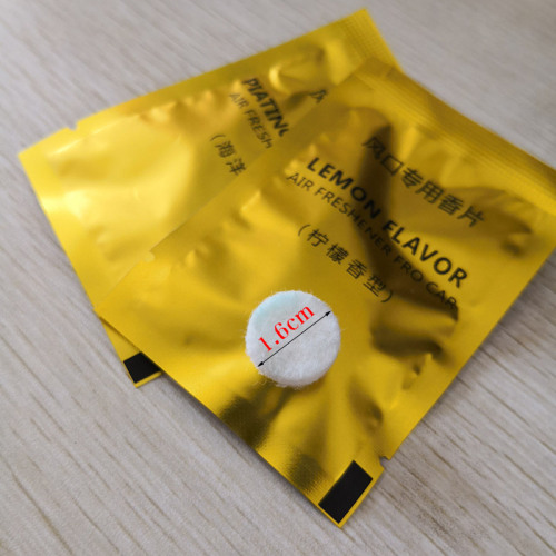 Car air outlet fragrance tablets, hanging neck fan balm tablets, car perfume refill liquid, car aromatherapy replacement fragrance cotton core