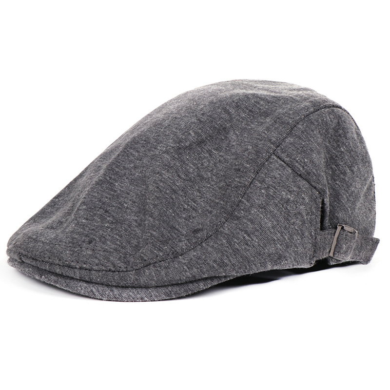 Men's Fashion Solid Color Beret Hat display picture 5