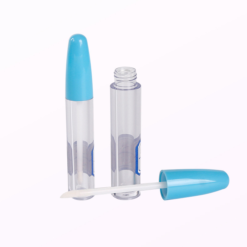专业定制高档环保化妆品包装唇彩管 精致时尚透明塑料唇彩管