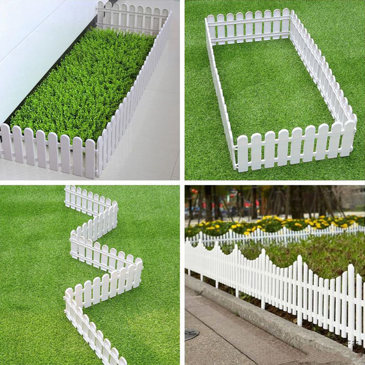 塑料装饰栅栏白色插地塑料篱笆围栏圣诞围栏婚庆装饰田园花园护栏
