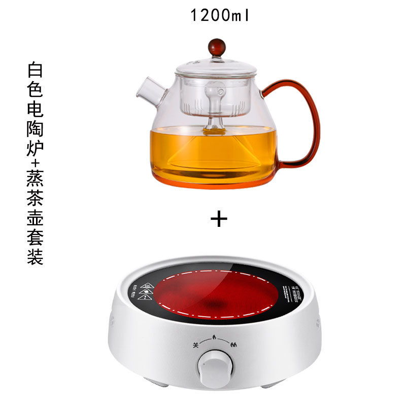 厂家批发电陶炉迷你静音家用小型耐高温玻璃自动蒸茶壶煮茶烧水炉|ms