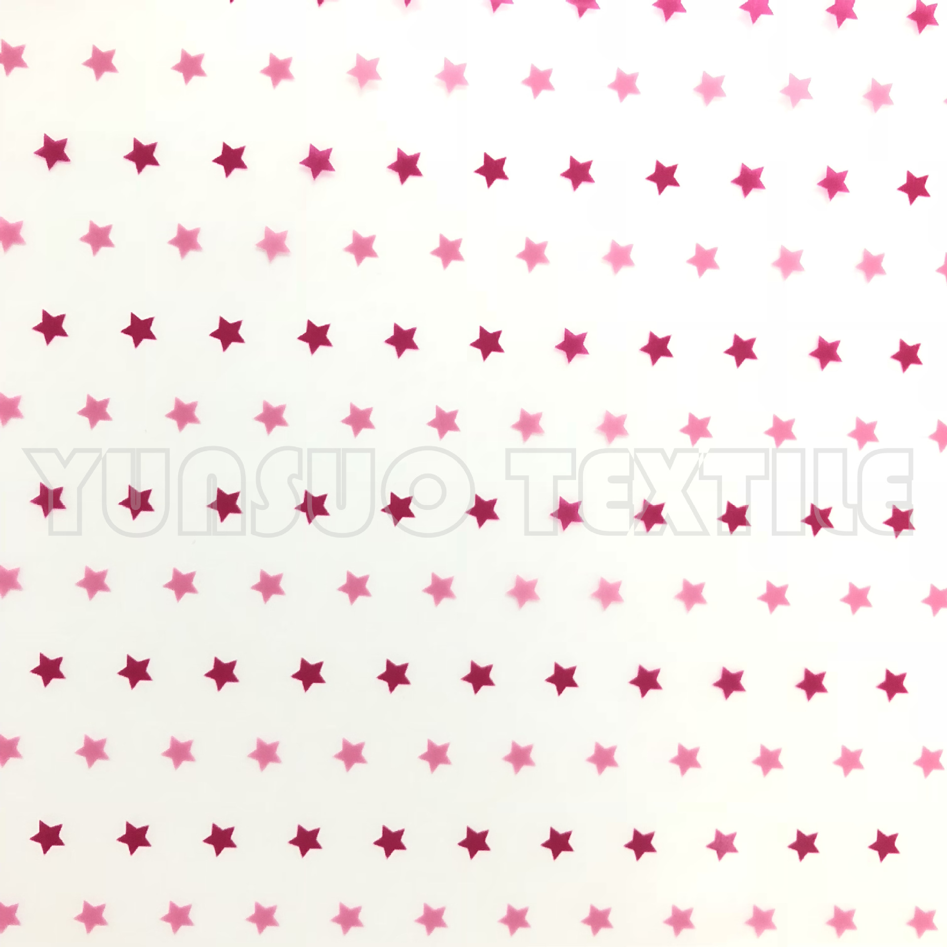 粉色星星图案 TPU材料 新型面料