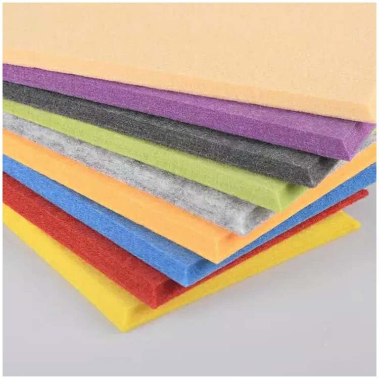 Material de decoración de pared de tablero de absorción de sonido de fibra de poliéster sala de piano de jardín de infantes