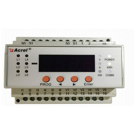 安科瑞品AMC16-DE6多回路直流电能表 监测6路直流电能 DC48V