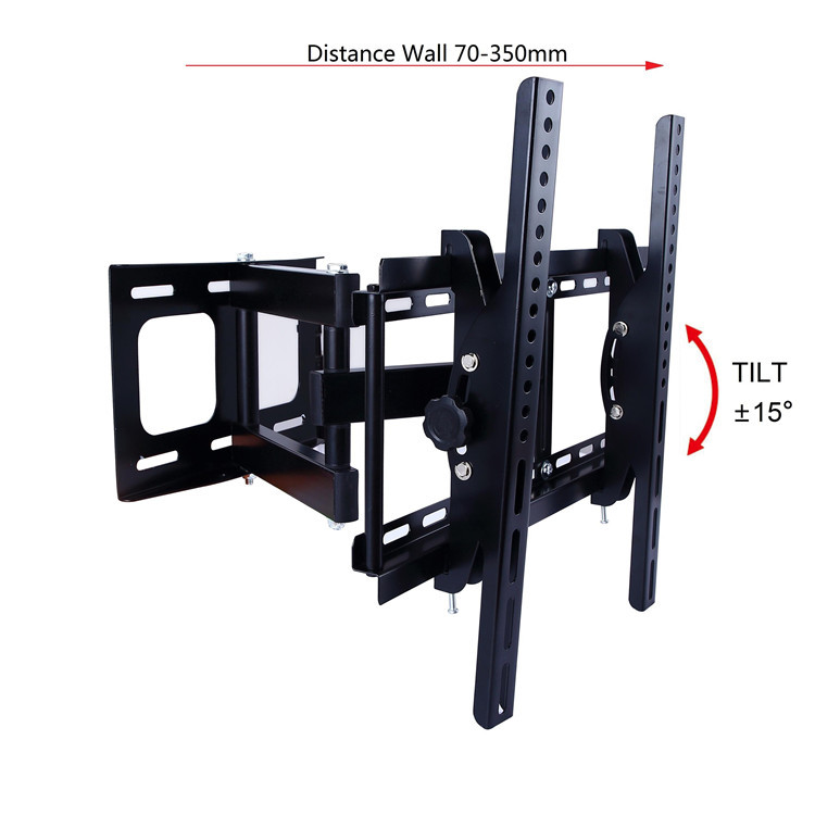 厂家直销现货单臂伸缩26-55寸左右摆动  可调角度电视壁挂架D40