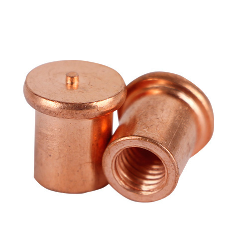 镀铜焊接螺柱/点焊柱/焊点螺柱/内螺纹种焊/焊接螺母帽M3M4M5M6M8