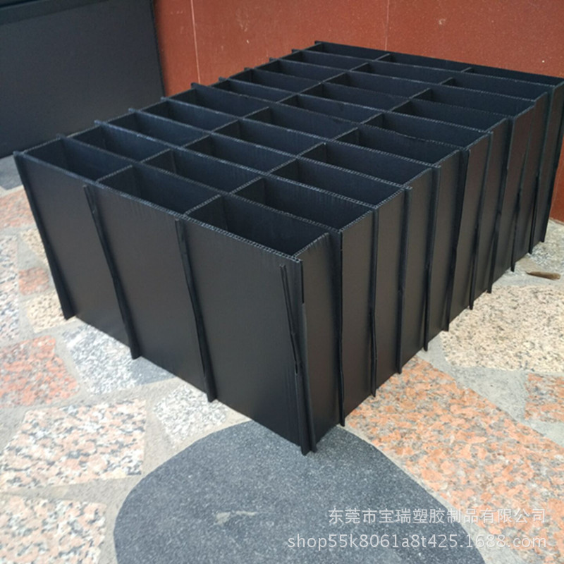 塑胶生产短边见孔位带扣手黑色可以性防静电蜂巢板刀卡