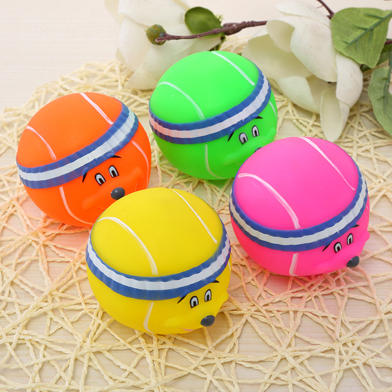 En stock al por mayor perro molar diente limpieza juguete entrenamiento pelota mascota tenis juguete bola mascota perro Bola de juguete