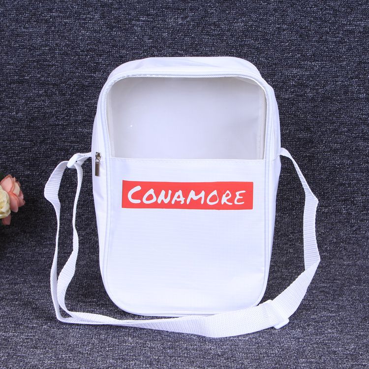 厂家直销pvc透明单肩背包环保时尚防雨防水轻便清凉背包定制批发