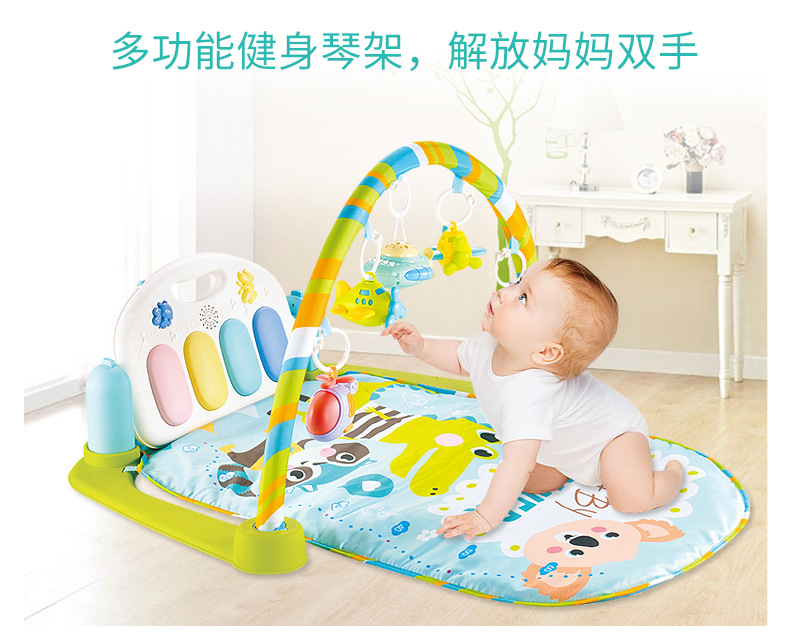 脚踏钢琴婴儿健身架器新生儿宝宝音乐游戏毯玩具0-1岁3-6-12个月详情图3