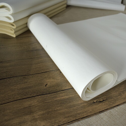 Wholesale Thick Bamboo and Hemp Net Practice Paper for Calligraphy Training, 78*48 Large Size, Bamboo Slurry Imitation Hand-Cut Edge Paper