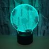 Football creative night light, three dimensional table lamp, 3D