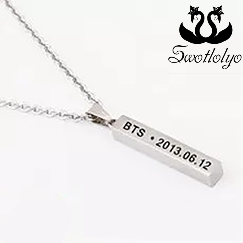 Eight-claw mother BTS Youth League necklace LOGO official same style peripheral star same style titanium steel necklace
