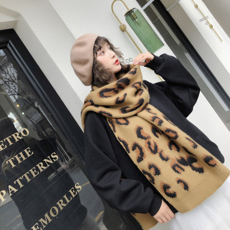 Long Thick Knitted Scarf NSCM101080