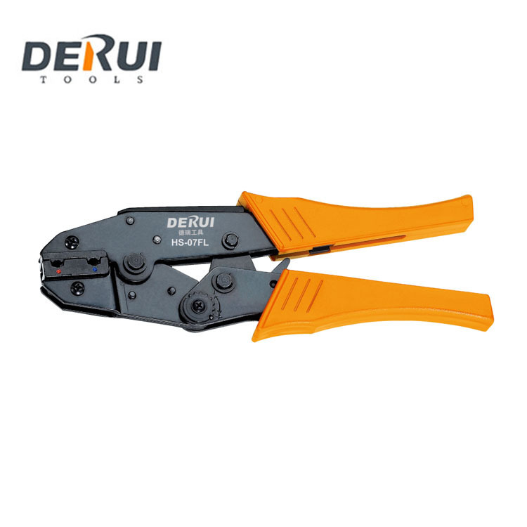 良品工具HS-07FL 旗型母绝缘接头专用压接钳 棘轮式压线钳德瑞