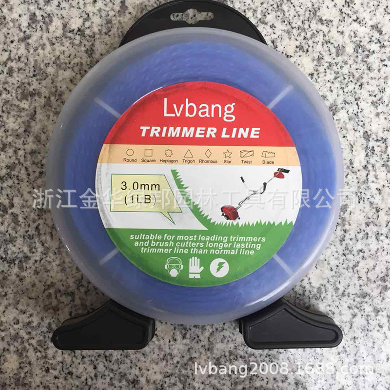 厂家直销 割草机配件 精装尼龙打草绳 割灌机专用线轴割草线