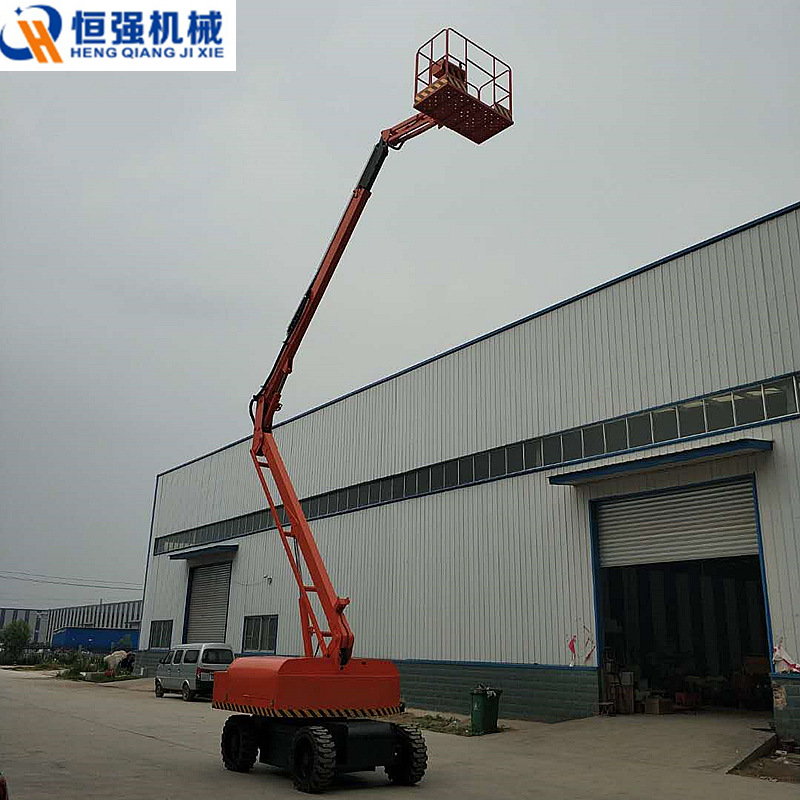 进口品质 14米自行走曲臂式升降机  折臂式高空作业车 升降平台