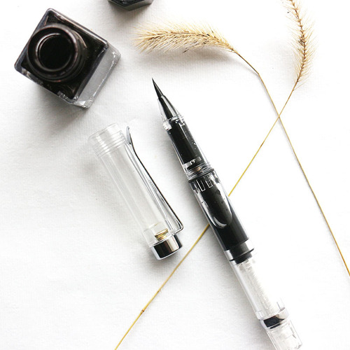 Pen style soft pen calligraphy small regular script sutra writing brush student adult portable refillable ink beautiful pen