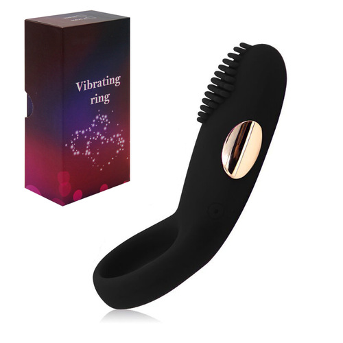 Silicone vibrating ring USB charging vibrating lock ring adult sex toy for men and women foreign trade model manufacturer
