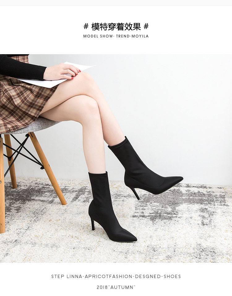 Bottes femme en Tissu - Ref 3354987 Image 8