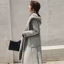 秋冬中长款连帽韩版棉服
