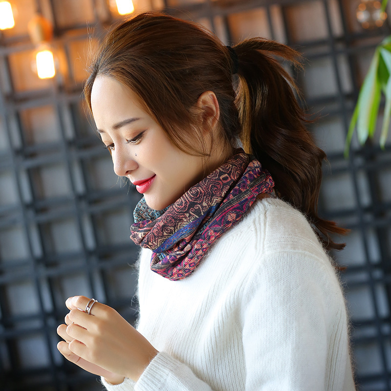 Women's Pullover Line Hood Hat - Red