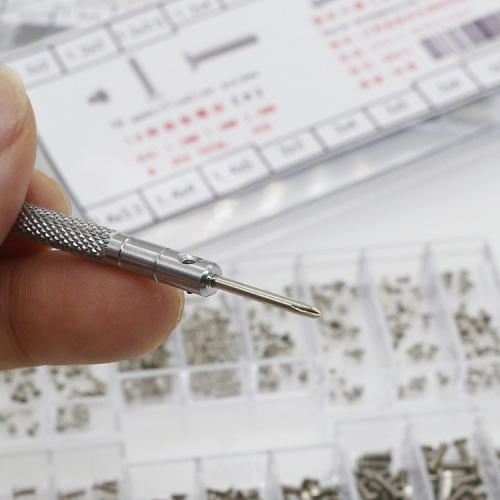 Small screw set micro mechanical screw set M 19-grid 500# cross head screw combo flat head countersink