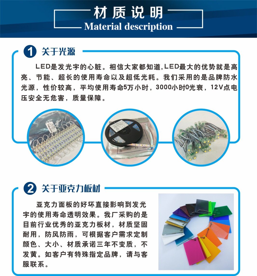 材质说明