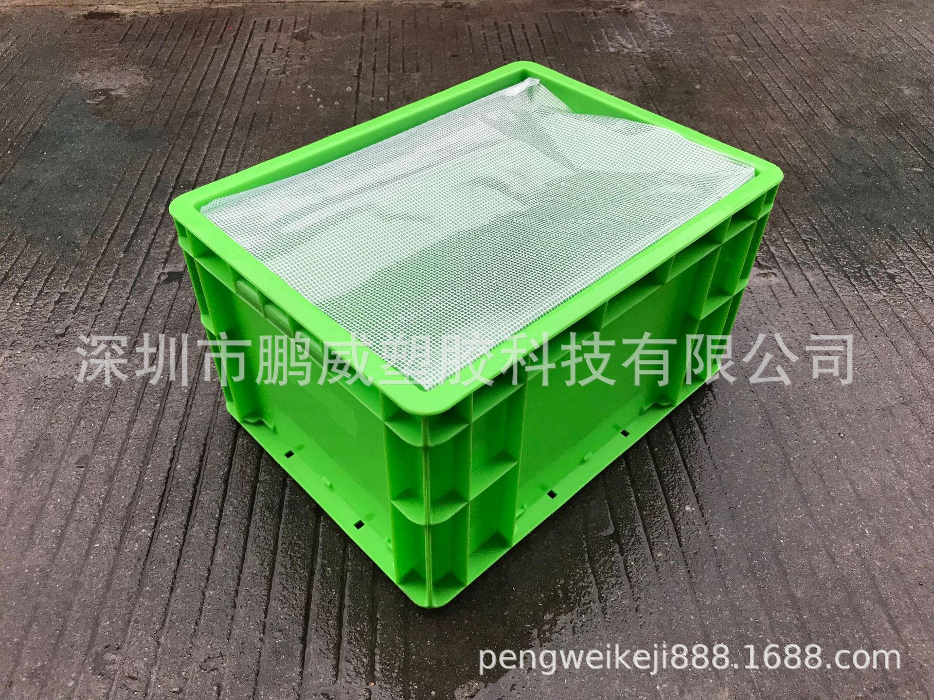 低价热销小型EU2311#绿色周转箱 货架成品分类EU箱 塑料绿色EU箱