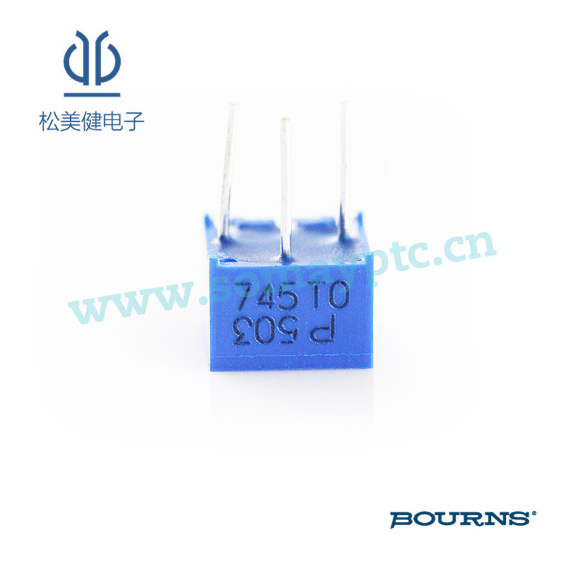 批发BOURNS(伯恩斯直插密封型原装正品)微调电位器3362P-1-503LF