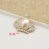 Crystal, mobile phone, metal golden hair accessory, wholesale