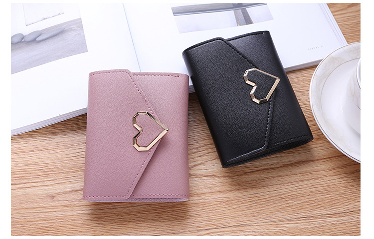 Women's Solid Color Pu Leather Buckle Wallets display picture 3