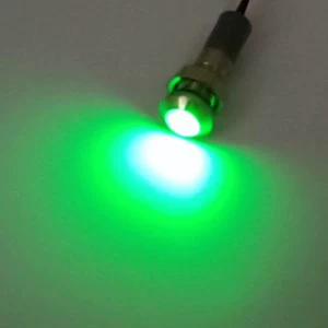 LED металлический индикаторный светильник, зеленые огни нержавеющая сталь, 6мм, 3в, 6в, 12в, 24в, 220в
