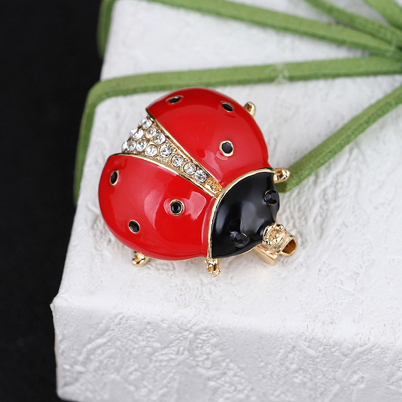 Ig Style Cute Korean Style Insect Alloy Inlay Rhinestones Women's Brooches display picture 4