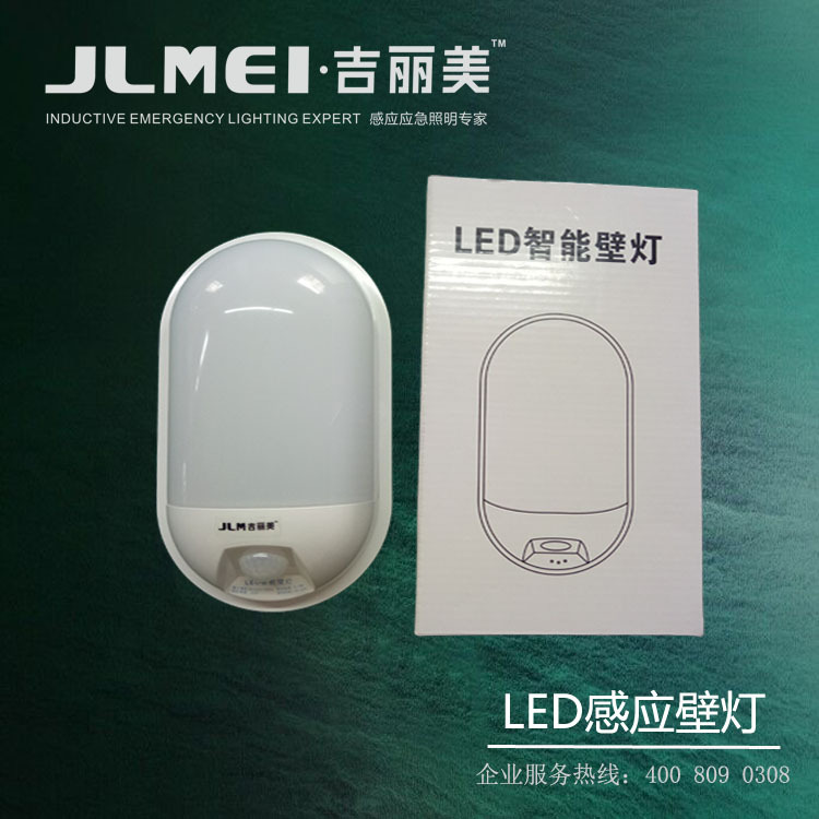 新款led感应灯壁灯12W家装卧室灯人体红外感应壁灯楼道走廊过道灯