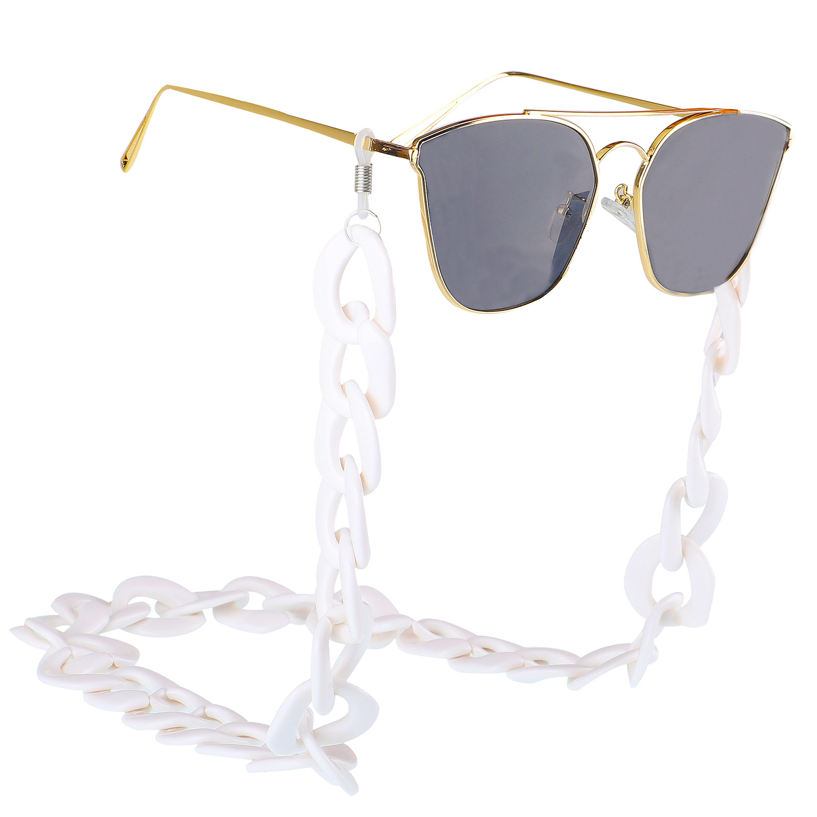 Fashion White String Environmental Protection Anti-skid Anti-lost Glasses Chain display picture 6